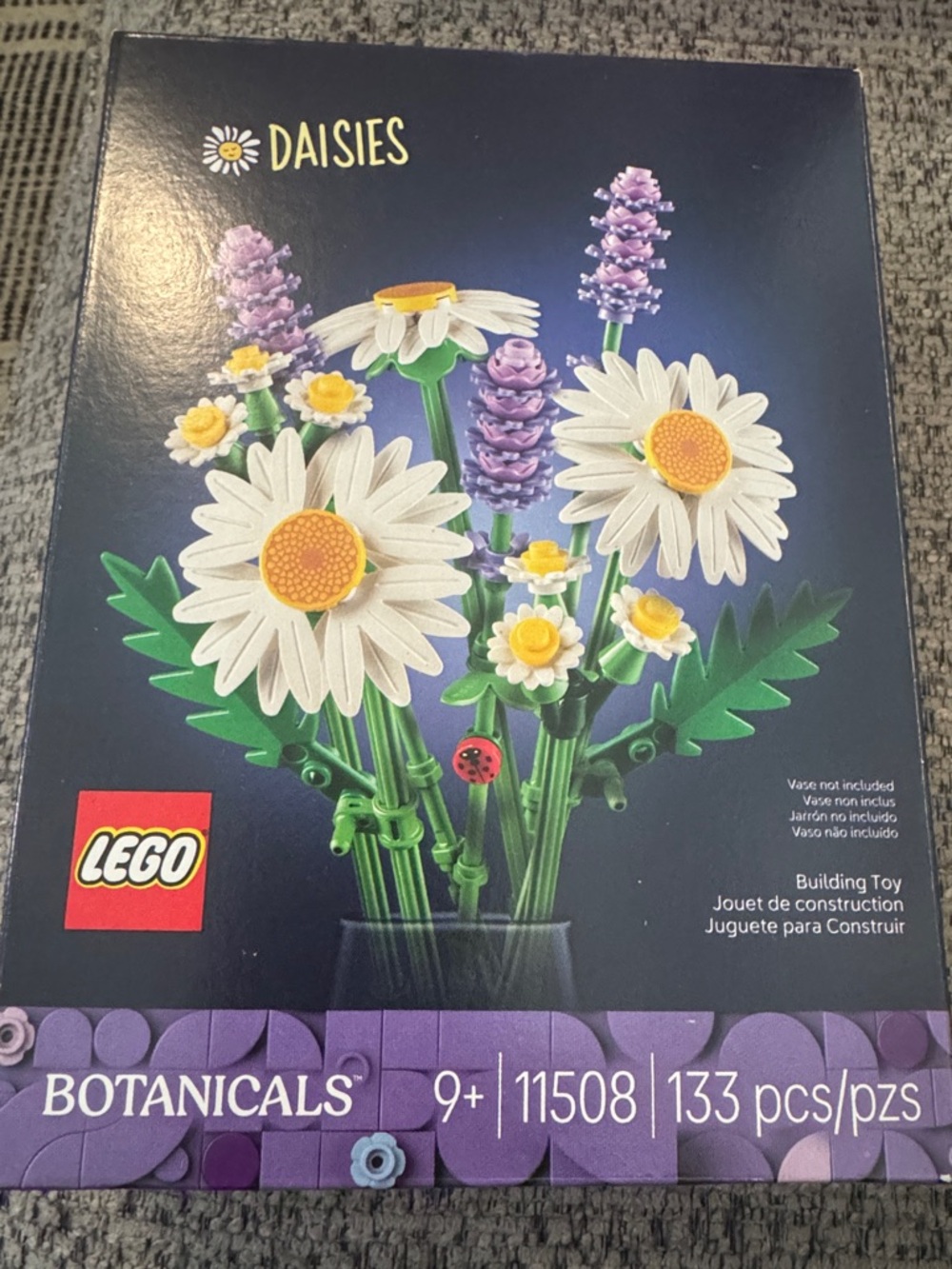 Lego White & Yellow Daisies with Lavender Accents